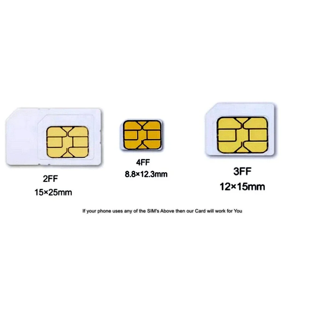 Blank 4G LTE WCDMA GSM SIM Card Nano Micro Mini for T-Mobile Never Activated